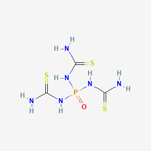 molecular formula C3H9N6OPS3 B12642901 Bis(carbamothioylamino)phosphorylthiourea CAS No. 40725-67-5