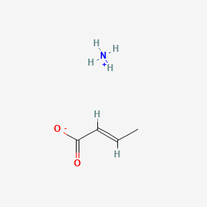 molecular formula C4H9NO2 B12642928 Ammonium 2-butenoate CAS No. 23306-69-6
