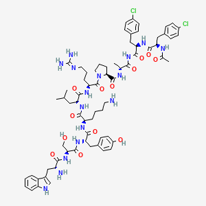 GNRH, Ac(4-Cl-phe(1,2)-trp(3)-tyr(5)-lys(6)-ala(10))-