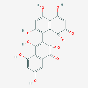 molecular formula C20H10O10 B1264295 3,8'-Biflaviolin 