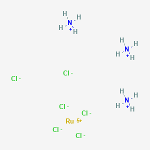 molecular formula Cl6H12N3Ru+2 B12642952 Triammonium hexachlororuthenate CAS No. 42130-99-4