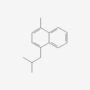 molecular formula C15H18 B12642955 1-Methyl-4-(2-methylpropyl)naphthalene CAS No. 60848-32-0