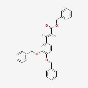molecular formula C30H26O4 B12643016 Benzyl 3-(3,4-bis(benzyloxy)phenyl)acrylate CAS No. 91174-00-4