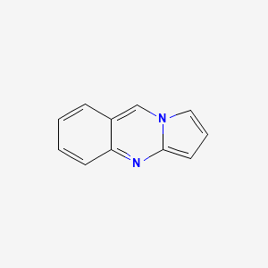 molecular formula C11H8N2 B12643019 Pyrrolo(2,1-b)quinazoline CAS No. 270-03-1