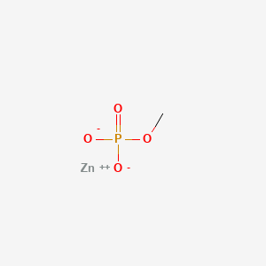 molecular formula CH3O4PZn B12643071 Zinc methyl phosphate CAS No. 81907-32-6