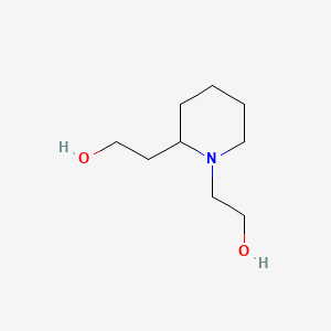 molecular formula C9H19NO2 B12643091 Piperidine-1,2-diethanol CAS No. 84681-78-7