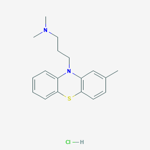 molecular formula C18H23ClN2S B12643100 Phenothiazine, 10-(3-dimethylaminopropyl)-2-methyl-, hydrochloride CAS No. 2167-87-5