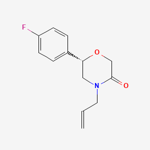 molecular formula C13H14FNO2 B12643105 (6S)-6-(4-Fluorophenyl)-4-(prop-2-en-1-yl)morpholin-3-one CAS No. 920798-09-0