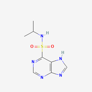 molecular formula C8H11N5O2S B12643114 N-Isopropyl-9H-purine-6-sulfonamide CAS No. 6953-04-4
