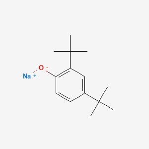 molecular formula C14H21NaO B12643121 Sodium 2,4-di-tert-butylphenolate CAS No. 75376-45-3