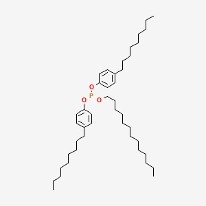 molecular formula C43H73O3P B12643129 Bis(4-nonylphenyl) tridecyl phosphite CAS No. 84787-78-0