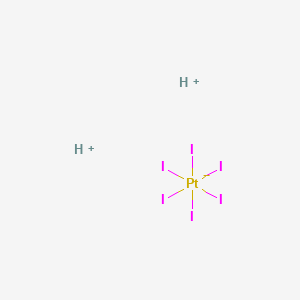 molecular formula H2I6Pt B12643143 Dihydrogen hexaiodoplatinate CAS No. 20740-45-8