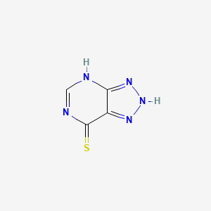 molecular formula C4H3N5S B12643147 6-Mercapto-8-azapurine CAS No. 3106-86-3