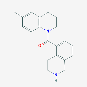 molecular formula C20H22N2O B12643186 (6-methyl-3,4-dihydro-2H-quinolin-1-yl)-(1,2,3,4-tetrahydroisoquinolin-5-yl)methanone 