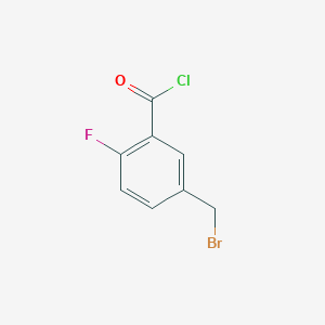 molecular formula C8H5BrClFO B12643219 5-(Bromomethyl)-2-fluorobenzoyl chloride CAS No. 920759-92-8