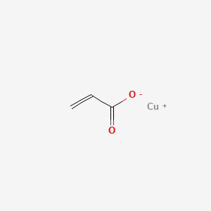 molecular formula C3H3CuO2 B12643236 Copper(1+) acrylate CAS No. 41380-06-7