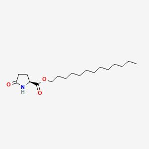 molecular formula C18H33NO3 B12643256 Tridecyl 5-oxo-L-prolinate CAS No. 37673-26-0