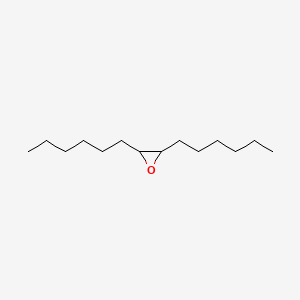 molecular formula C14H28O B12643294 2,3-Dihexyloxirane CAS No. 85721-27-3