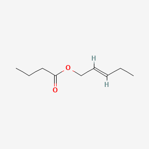 molecular formula C9H16O2 B12643297 (E)-Pent-2-enyl butyrate CAS No. 42125-30-4