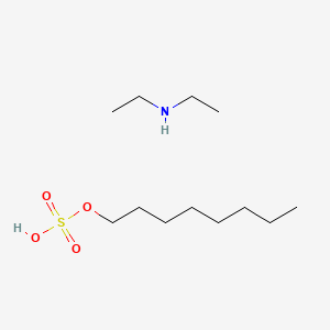 molecular formula C12H29NO4S B12643298 Diethylammonium octyl sulphate CAS No. 94133-50-3