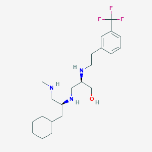 (2R)-3-[[(2S)-1-cyclohexyl-3-(methylamino)propan-2-yl]amino]-2-[2-[3-(trifluoromethyl)phenyl]ethylamino]-1-propanol