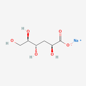 molecular formula C6H11NaO6 B12643329 Sodium 3-deoxy-D-arabino-hexonate CAS No. 93857-40-0