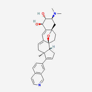 molecular formula C30H34N2O3 B1264334 Didehydro-Cortistatin A 