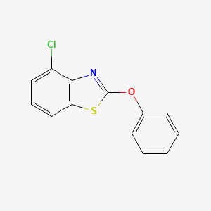 molecular formula C13H8ClNOS B12643341 4-Chloro-2-phenoxybenzothiazole CAS No. 39572-08-2