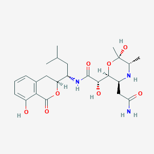 molecular formula C24H35N3O8 B1264335 Bacilosarcin B 