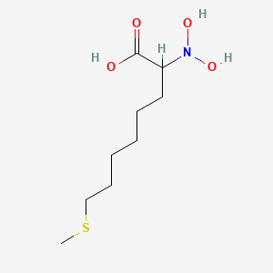 molecular formula C9H19NO4S B1264336 N,N-dihydroxytetrahomomethionine 