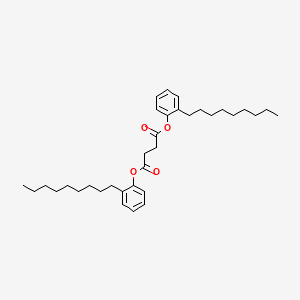 molecular formula C34H50O4 B12643360 Bis(nonylphenyl) succinate CAS No. 93982-13-9