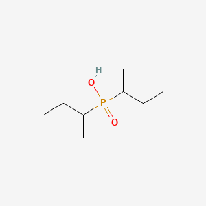molecular formula C8H19O2P B12643374 Phosphinic acid, bis(1-methylpropyl)- CAS No. 35210-27-6