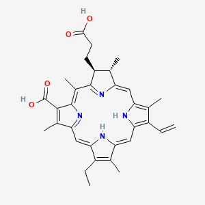 molecular formula C33H36N4O4 B1264338 Chlorin E4 
