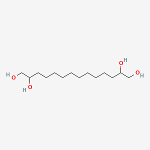 molecular formula C14H30O4 B12643382 Tetradecane-1,2,13,14-tetrol CAS No. 85866-10-0