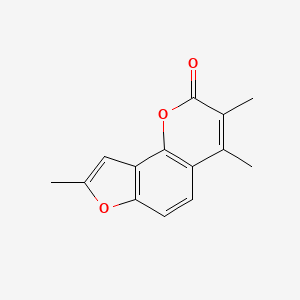 molecular formula C14H12O3 B12643391 3,4,5'-Trimethyangelicin CAS No. 15798-79-5