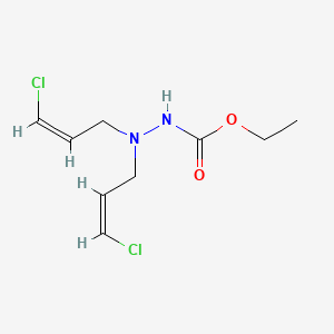 molecular formula C9H14Cl2N2O2 B12643392 ethyl N-[bis[(Z)-3-chloroprop-2-enyl]amino]carbamate CAS No. 24410-89-7