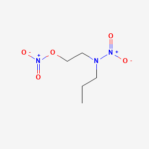 molecular formula C5H11N3O5 B12643404 2-(Nitropropylamino)ethyl nitrate CAS No. 82486-83-7