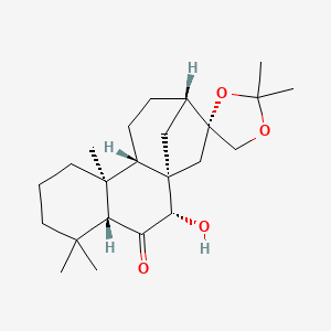 molecular formula C23H36O4 B1264341 Broussonetone C 