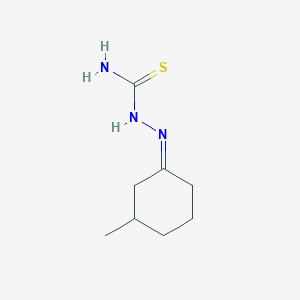 molecular formula C8H15N3S B1264345 3-Methylcyclohexanone thiosemicarbazone 