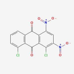 molecular formula C14H4Cl2N2O6 B12643483 1,8-Dichloro-4,-dinitroanthraquinone CAS No. 84713-11-1