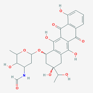 molecular formula C27H29NO11 B1264350 N-Formyldihydrocarminomycin 