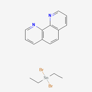 molecular formula C16H18Br2N2Sn B12643501 Dibromo(diethyl)stannane; 1,10-phenanthroline CAS No. 63904-09-6