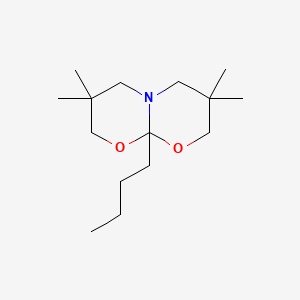 molecular formula C15H29NO2 B1264352 8a-Butyl-3,3,6,6-tetramethyltetrahydro-1,8-dioxa-4a-azanaphthalene 