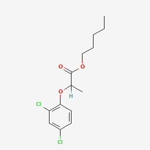 molecular formula C14H18Cl2O3 B12643520 Pentyl 2-(2,4-dichlorophenoxy)propionate CAS No. 84162-60-7