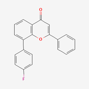 molecular formula C21H13FO2 B12643526 8-(4-Fluorophenyl)-2-phenyl-4H-1-benzopyran-4-one CAS No. 920286-95-9