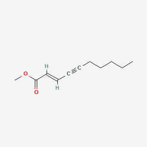 molecular formula C11H16O2 B12643547 Methyl (E)-2-decen-4-ynoate CAS No. 94133-53-6