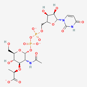molecular formula C20H28N3O19P2-3 B1264355 UDP-N-acetylmuramic acid 