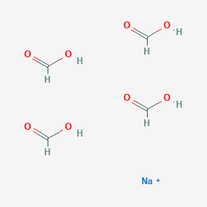 molecular formula C4H8NaO8+ B12643565 sodium;formic acid CAS No. 71029-85-1