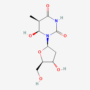 molecular formula C10H16N2O6 B12643581 Thymidine, 5,6-dihydro-6-hydroxy-, (5R,6S)- CAS No. 32926-52-6