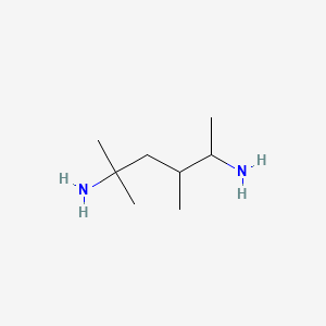 molecular formula C8H20N2 B12643600 2,4-Dimethylhexane-2,5-diamine CAS No. 94138-89-3